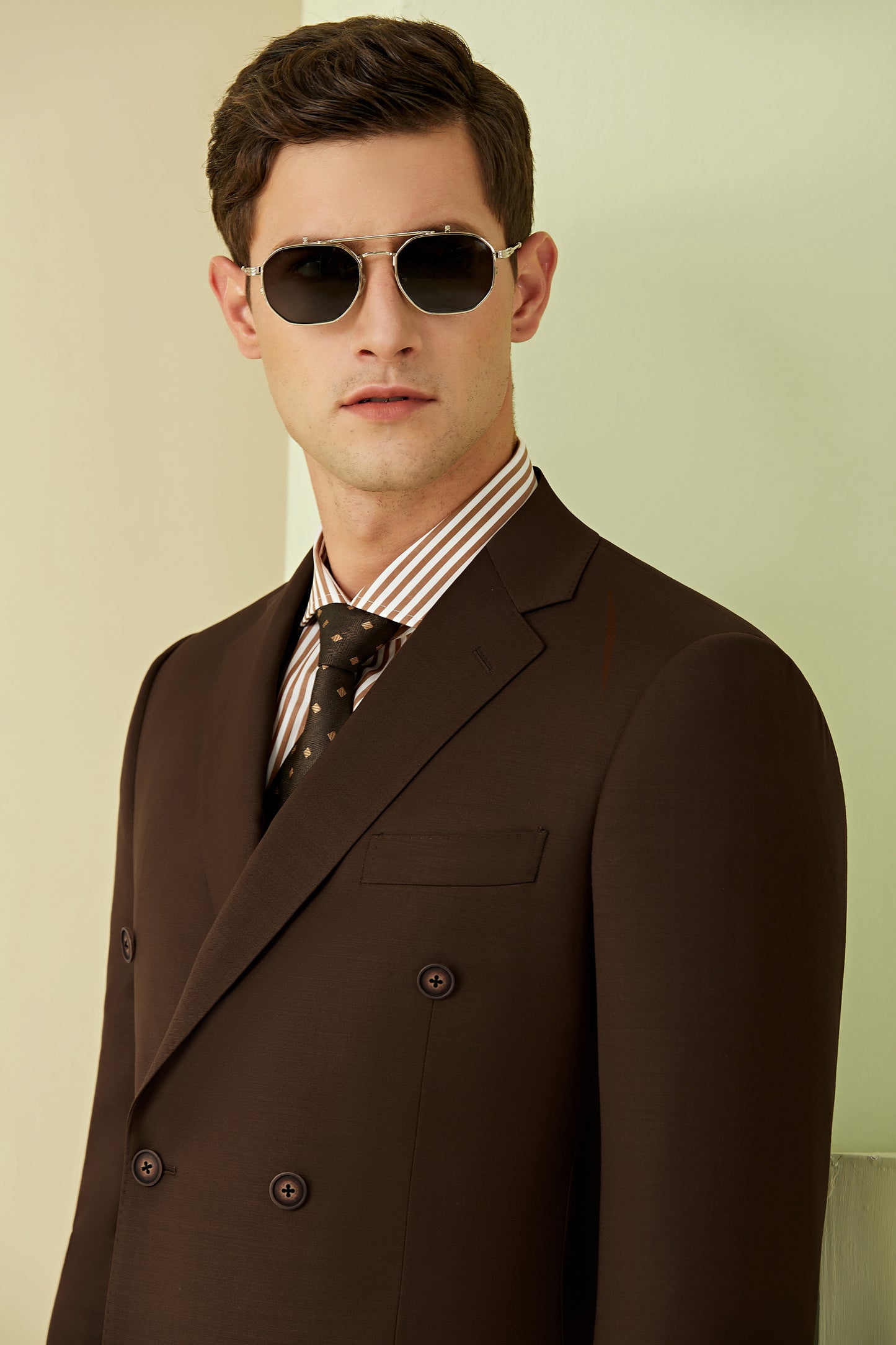 English Country Light Brown Suit