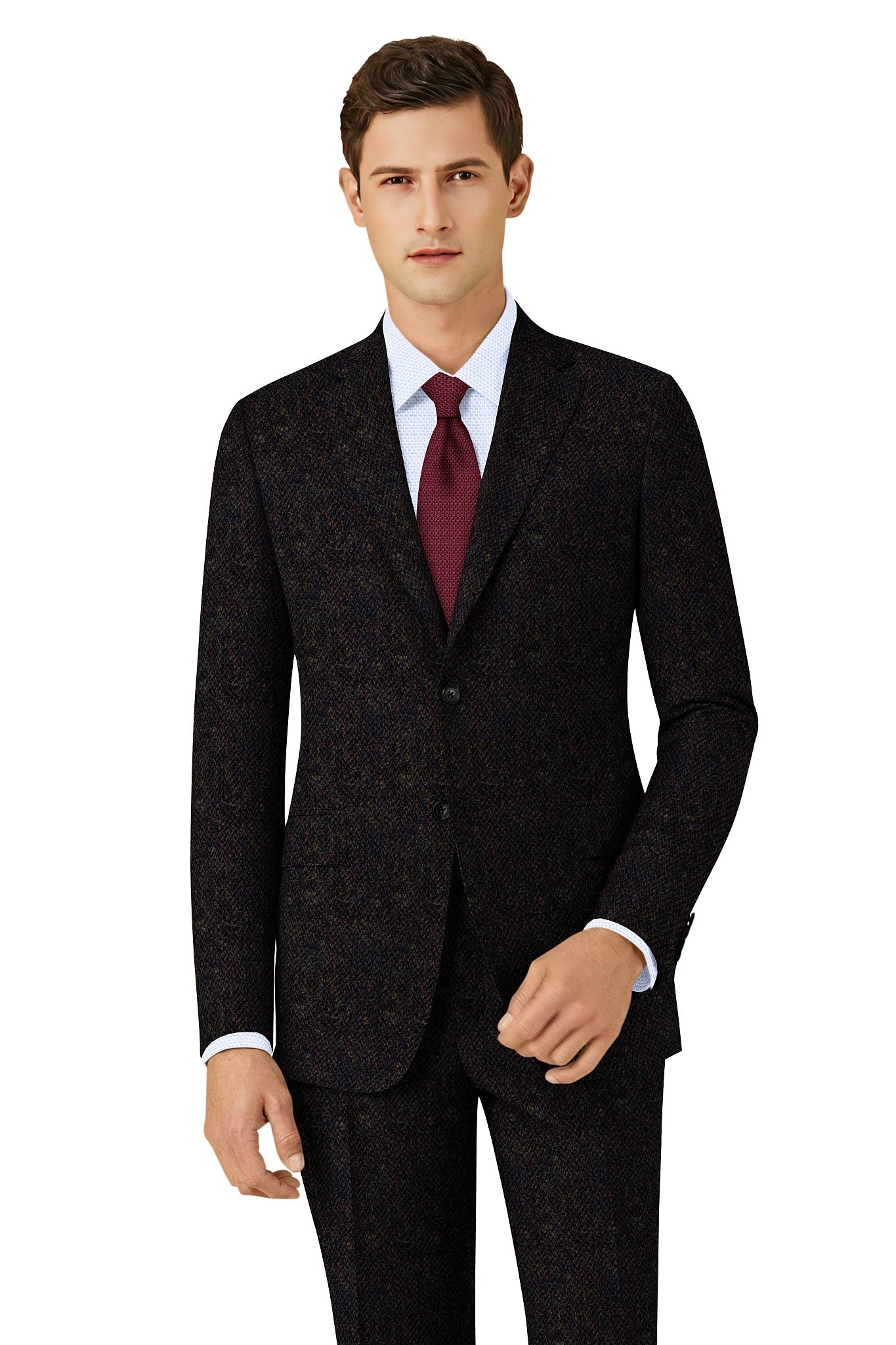 HT04 Forest Green Harris Tweed Suit