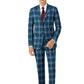HT07 Blue Tartan Harris Tweed Suit