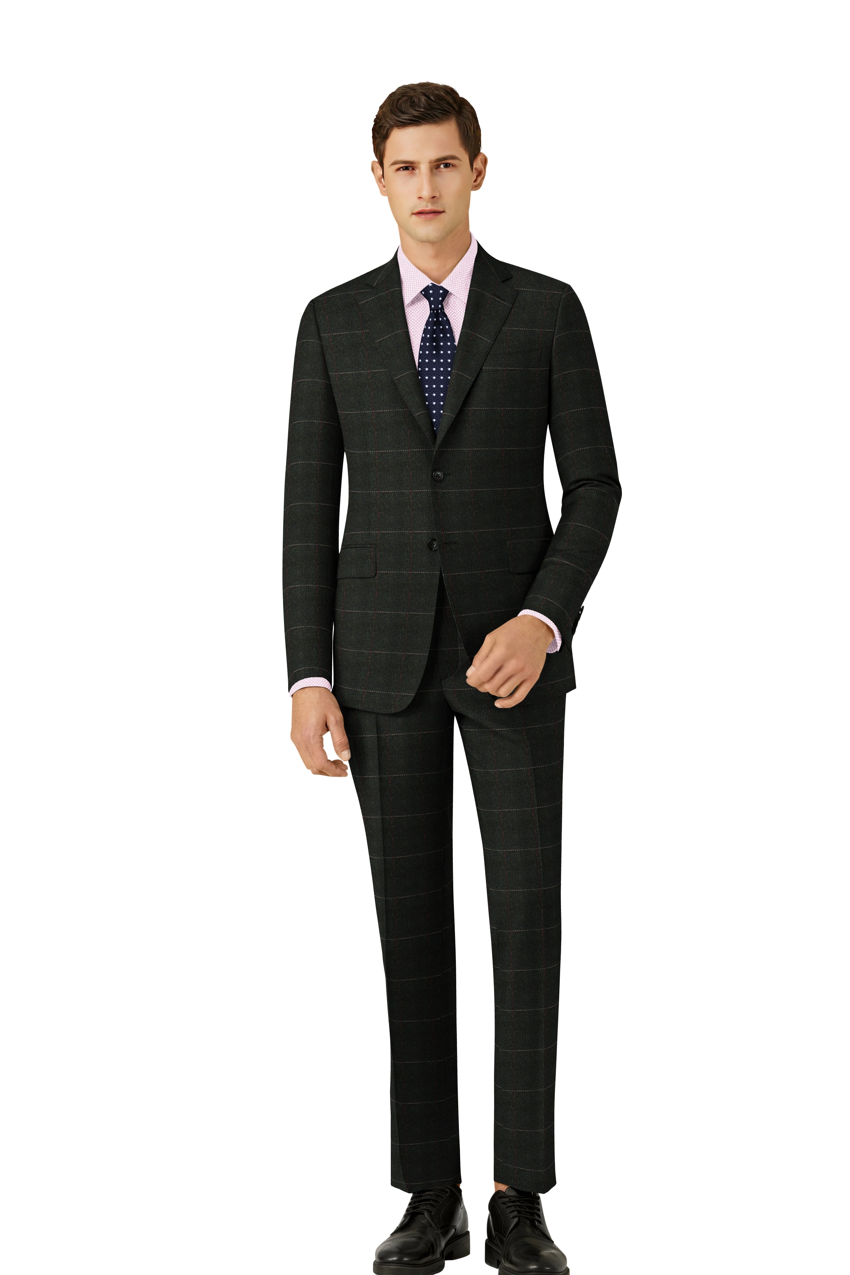 Tweed suit clearance black