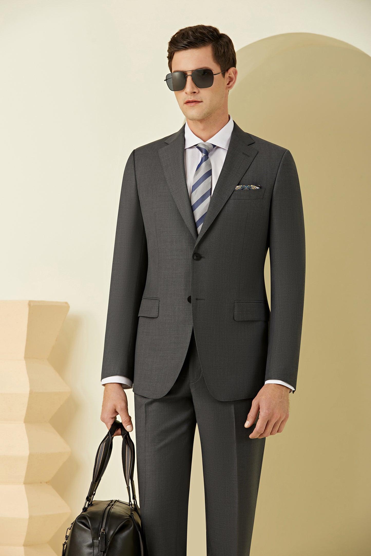 Caledonia Grey Wool Suit