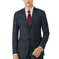 HT010 Grey Herringbone Plaid Harris Tweed Suit